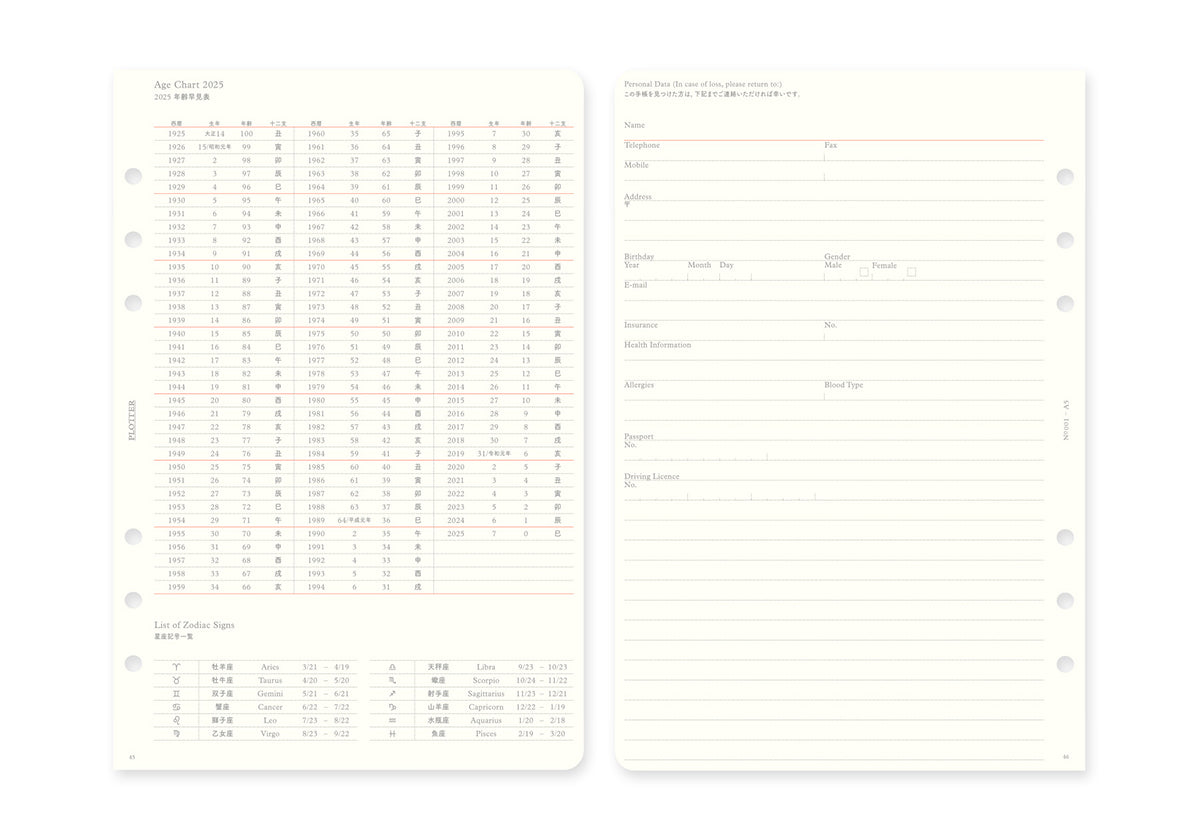 Monthly Schedule Refill 2025 PLT0001 (A5 Size)