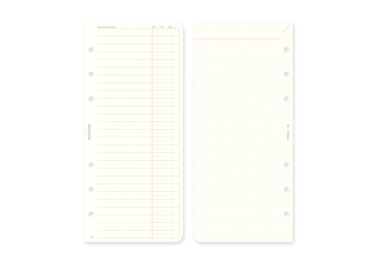 Monthly Schedule Refill 2025 PLT0001 (Narrow Size)