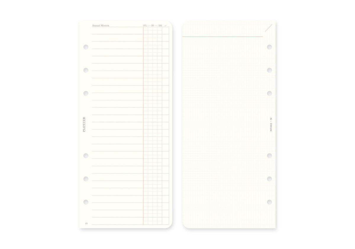 Weekly Schedule Refill 2025 PLT0002 (Narrow Size)