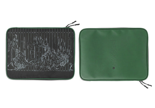 A4 Mesh Zipper Case PLT5014 Green