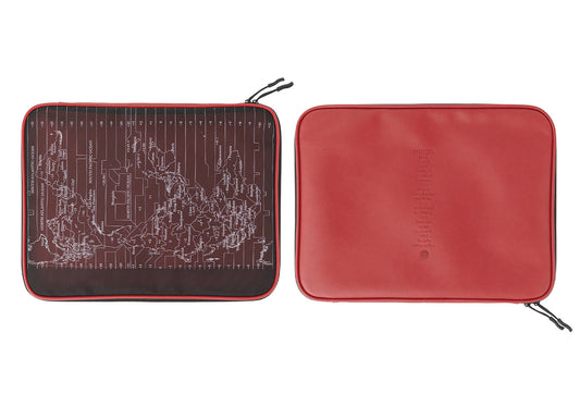 A4 Mesh Zipper Case PLT5014 Red