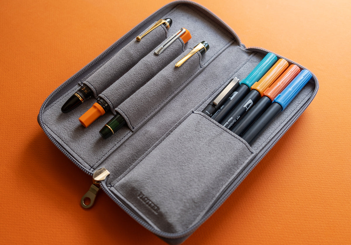 Long Zipper Pen Case