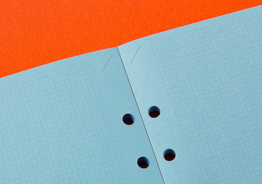 Blue Paper 2mm Grid Quadrant Graph 50 sheets (A5 Size)