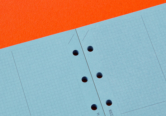 Blue Paper 2mm Grid Quadrant Graph 50 sheets (Mini Size)