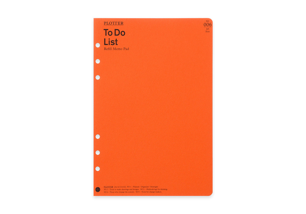 To Do List 50 sheets PLT0006 (A5 Size)